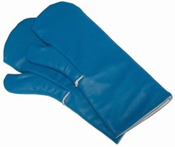 Bild von Paar Kältehandschuh, aus blauem Polyurethan
