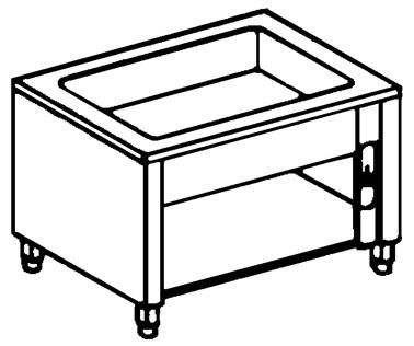 Bild von Bain Marie Element; offener Unterbau
