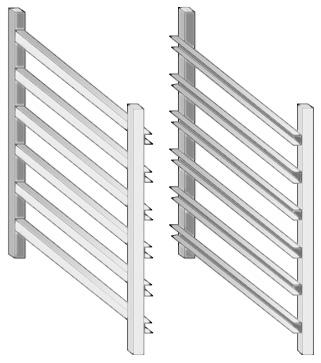 Bild von Hordengestell für neutralen Unterbau, 400 mm
