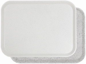 Bild von Tablett Glasfaser, granitgrau, 46 cm x 36 cm
