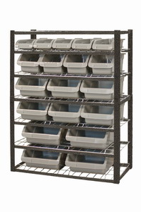 Bild von Regal mit Sortierboxen 872 x 412 x 1145 mm