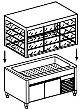 Bild von Kühlvitrine; mit Beleuchtung
