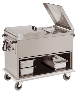 Picture of Bain Marie Wagen; Getrennte Becken
