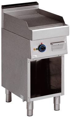Bild von Gasgrillplatte; offener Unterschrank
