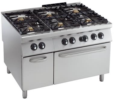 Bild von Gasherde; Gasbackofen

