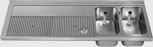 Picture of First Class - Schanktischabdeckung, umlaufende Abkantung, Gläserdruckspüler