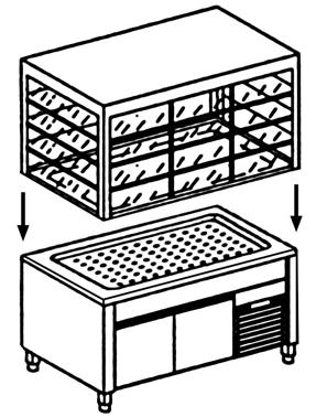 Bild von Kühlvitrine; mit Beleuchtung
