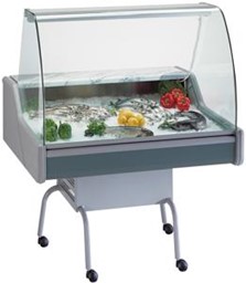 Bild von Fisch-Kühlvitrine, "Fisch" mit Untergestell

