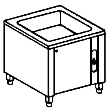 Bild von Bain Marie Element; auf Neutralem Unterbau
