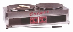 Bild von Crêpes-Eisen (Gas) mit 2 Backflächen
