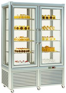 Bild von Kuchenvitrine; "Basic-Line" Aluminium-Rahmen
