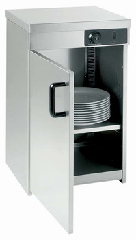 Bild von Wärmeschrank - Edelstahl; 25-30 Teller; 450 x 405 x 545 mm; 230 V/0,4 kW
