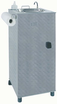 Bild von Mobiles Handwaschbecken - 20 l; 400 x 400 x 960 mm
