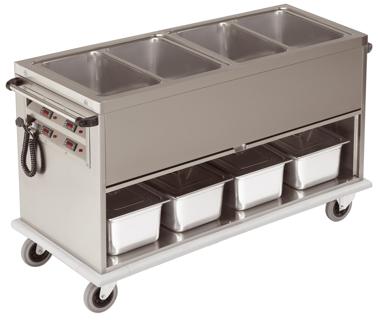 Bild von Bain Marie Wagen; Getrennte Becken
