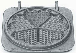 Bild von Herzwaffel Backplatte, groß; für Backsystem / Herzwaffeleisen groß
