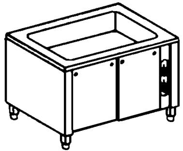 Bild von Bain Marie Element; mit Wärmeschrank
