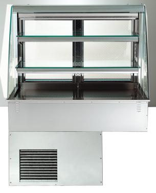 Bild von Offene Kühlvitrine; eingebauter Kompressor
