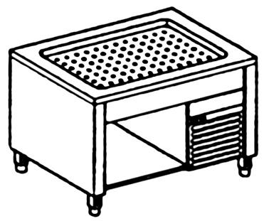Bild von Kühlplatte; offener Unterbau

