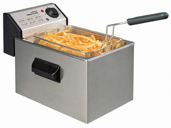 Bild von Elektro-Fritteuse 1 x 5 l; 265 x 391 x 280 mm; 230 V/3,2 kW
