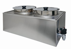 Bild von Bain-Marie Suppenstation mit Ablasshahn
