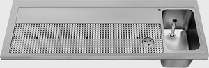 Picture of First Class - Schanktischabdeckung, umlaufende Abkantung, Gläserdruckspüler