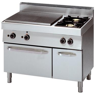 Bild von Glühplattenherd; Gasbackofen
