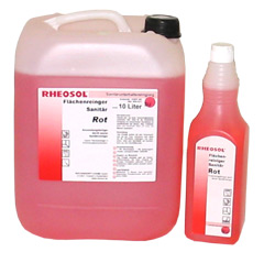 Picture of RHEOFIX-Rot Flächenreiniger Sanitär Flasche 1000 ml im Set  