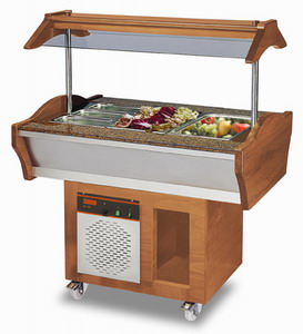 Bild von Gastro Buffet Salatbar 1200 x 900 x 850 / 1350 mm
