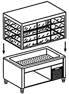 Bild von Kühlvitrine; mit Beleuchtung
