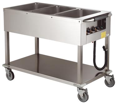 Picture of Bain Marie Wagen; Getrennte Becken
