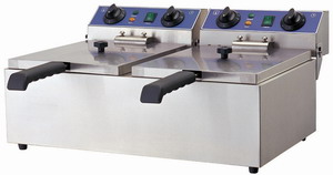 Picture of Doppel-Friteuse elektro 590 x 440 x 285 mm
