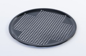 Bild von Grillplatte rund, gelocht, emailliert (Durchmesser 41 cm)
