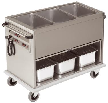 Picture of Bain Marie Wagen; Getrennte Becken
