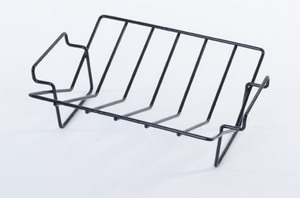 Bild von Bratenkorb/Rippenhalter V-förmig, emailliert, beidseitig verwendbar (XL/L/M)
