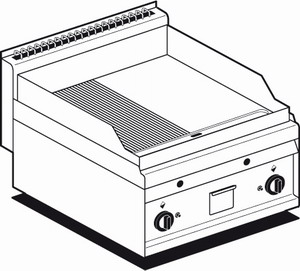 Bild von Griddleplatte gas 600 x 650 x 290 mm
