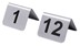 Bild von Tischnummernschilder, 1-12, mit schwarzem Siebdruck
