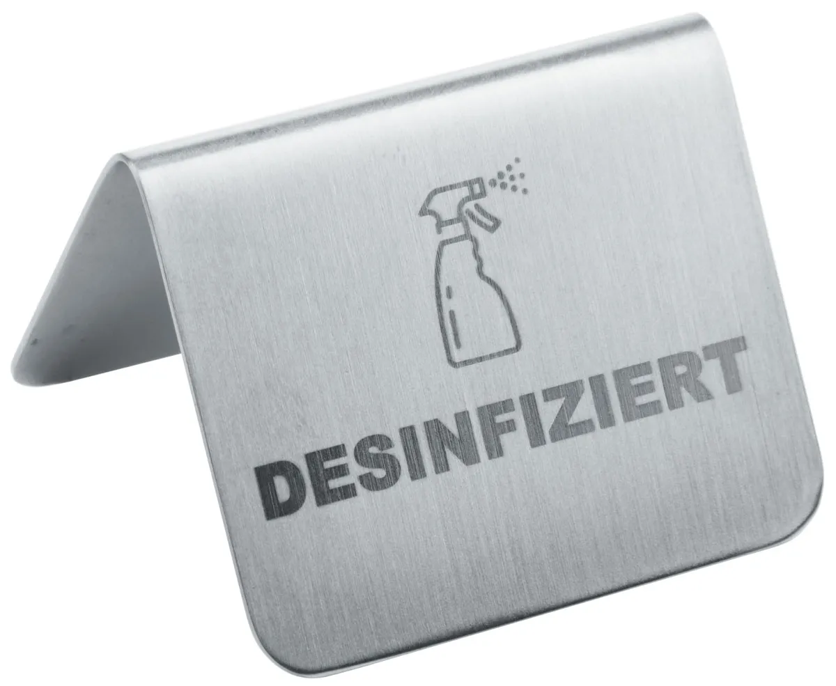 Bild von Schild DESINFIZIERT