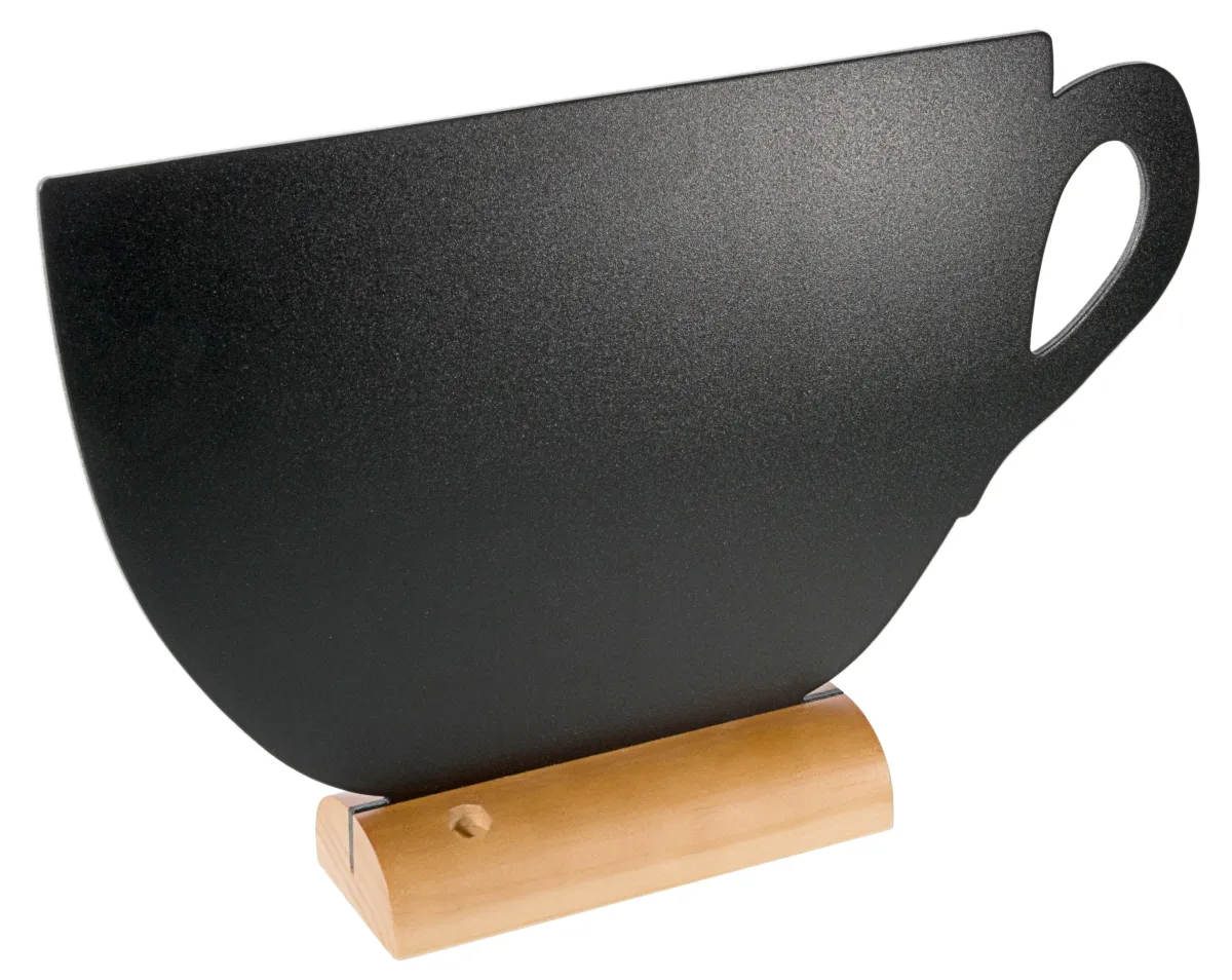 Bild von Aufsteller Schreibtafel Tasse