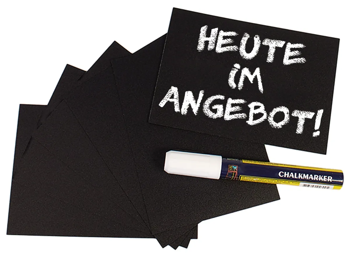 Bild von Schreibtafel, schwarz DIN A6