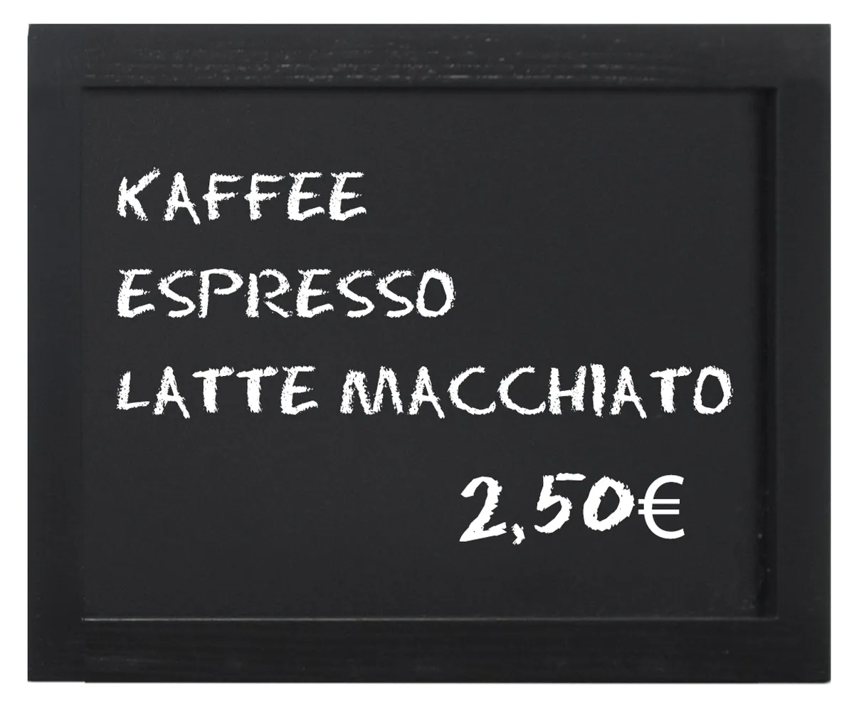 Picture of Wandtafel, schwarz 40 x 30 cm  