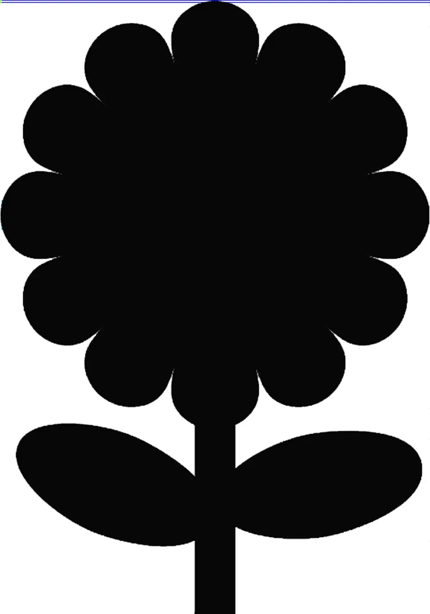Picture of Wandtafel Motiv BLUME  