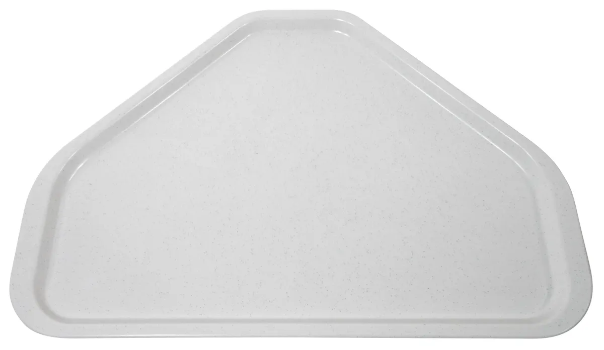 Bild von Tablett Glasfaser, lichtgrau, Trapezform 34 x 48 cm  