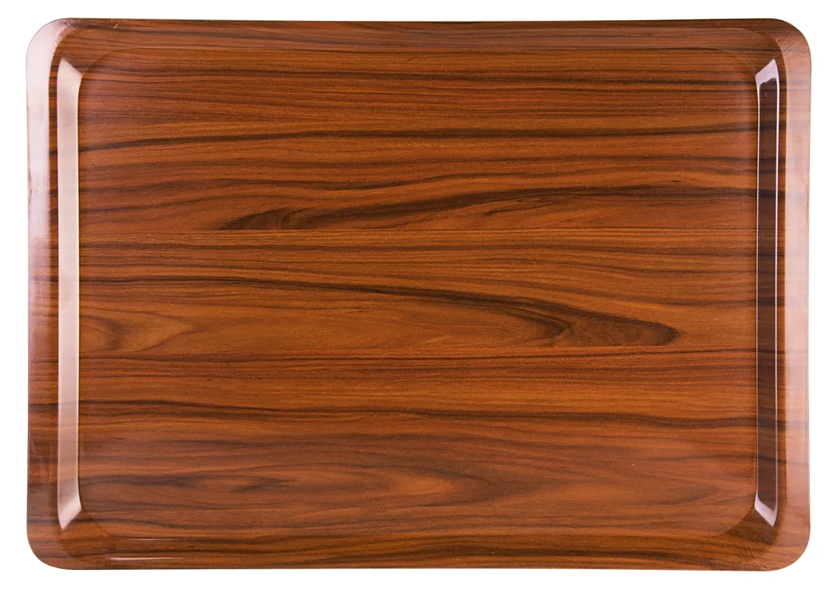 Bild von Tablett 61 x 43 cm, Nussbaum Dekor  