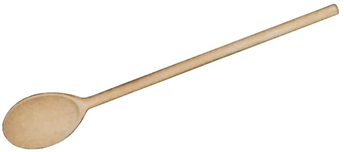 Bild von Holz-Kochlöffel 35 cm, oval, extra stark  