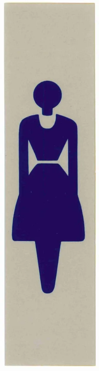 Picture of Schild "Dame/Ladies (Symbol)"  