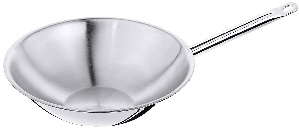 Picture of Wok Edelstahl mehrschichtig, flacher Boden  