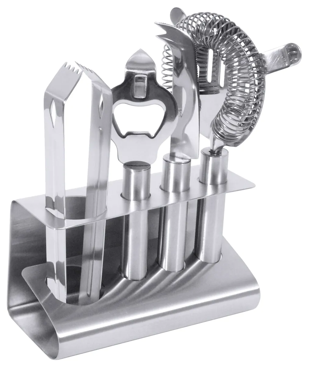 Bild von Cocktail-Set, 4-teilig mit, Halterung  
