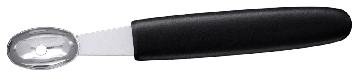 Picture of Kartoffelformlöffel  ORION, oval 23 mm, mit schwarzem, PA-Griff  