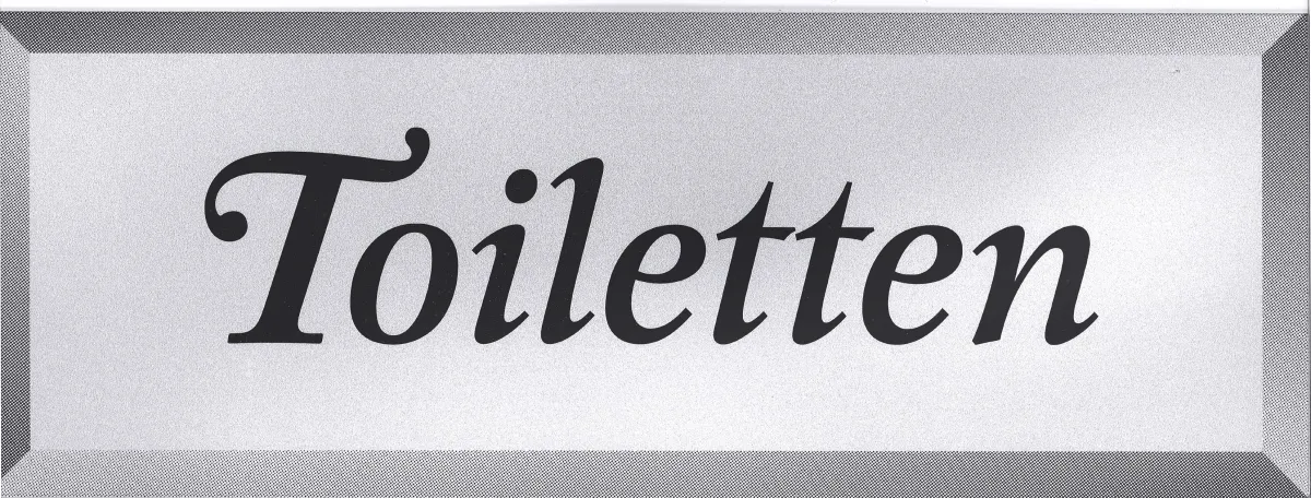 Picture of Schild TOILETTEN mit Pfeil  