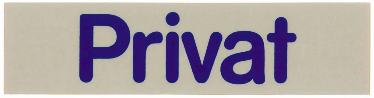 Picture of Schild "Privat"  